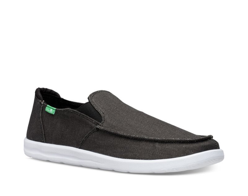 Sanuk Hi Five Men's Shoes Black | Canada 293YXF